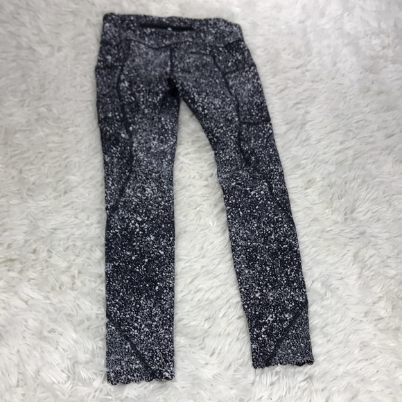 Lululemon Tight Stuff Tight II Splatter White Black / Black - Picture 8 of 8